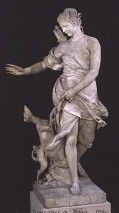 Diana und ihr Hund