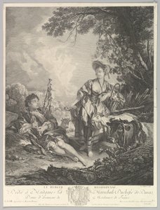 Le Berger Recompensé Der belohnte Schäfer, 18. Jahrhundert von Rene Gaillard