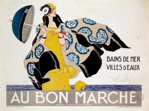 Plakat für Kaufhäuser "Au Bon Marché" (Plakat)
