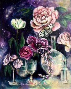 Schmetterlingsgalaxie Blumen