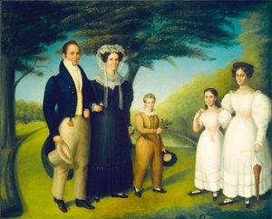 Dr. John Safford und Familie, um 1830