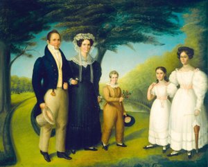 Dr. John Safford und Familie, ca. 1830 von Reuben Rowley