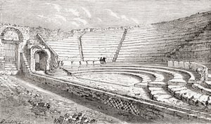 Das kleine Theater, Pompeji, Neapel, Italien