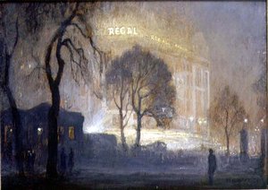 Der Regal aus dem Hyde Park an einem nebligen Abend von Rex Vicat Cole