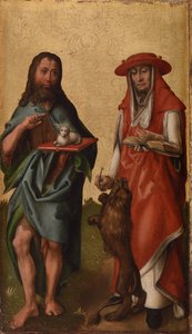 Heilige Johannes der Täufer und Hieronymus