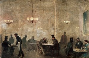 Das Café, ca. 1860-65 von Ricardo Balaca y Canseco