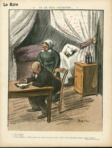 Illustration von Ricardo Flores (1878-1918) in Le Lire, 08/02/13 - Man kann es nicht allen recht machen - Medizin, Innenarchitektur von Ricardo Flores