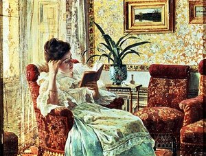Frau beim Lesen