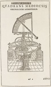Tycho Brahes Quadrant (invertiert), um 1577 von John Pardon