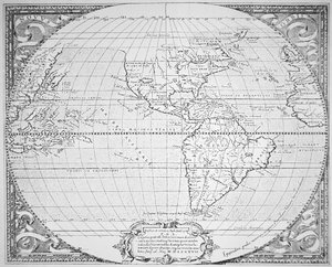 Karte der Neuen Welt 1587