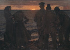 Die alten Leute am Strand