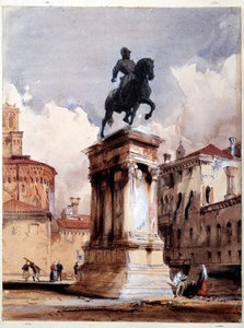 Reiterstatue des Colleoni von Verrocchio in Venedig von Richard Bonington