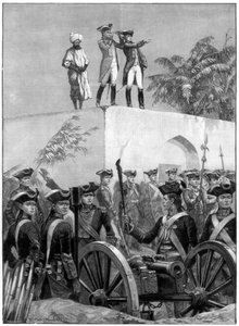 Clive auf dem Dach der Jagdhütte von Nawab Siraj Ud Daulah, Indien, 1757, 1893