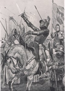 Der Tod von Henry Hotspur, 21. Juli 1403, Illustration aus 