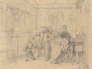 Die Fechtstunde [recto]