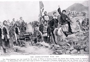 Der Erste Chinesisch-Japanische Krieg, Illustration aus 