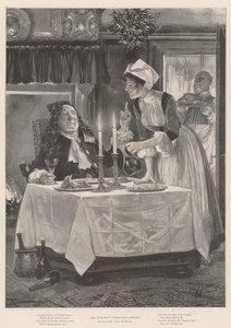 Das Weihnachtsessen seiner Ehren von Richard Caton Woodville junior