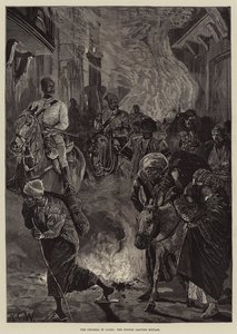 Die Cholera in Kairo, die Menschen verlassen Boulak