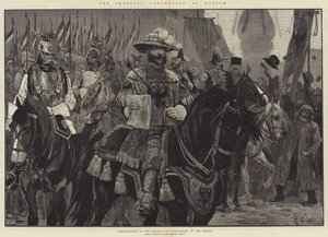 Die Kaiserkrönung in Moskau, Proklamation durch die Herolde und Sekretäre des Senats