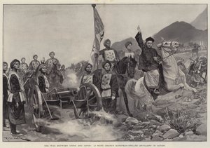 Der Krieg zwischen China und Japan, Li Hung Changs europäisch ausgebildete Artillerie im Einsatz