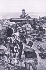 Der Sturm auf Sewastopol, 1855, Illustration aus British Battles on Land and Sea, 1915 von Richard Caton Woodville junior
