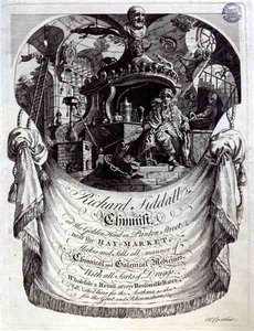 Handelskarte für Richard Siddall, Chemiker, am Goldenen Kopf, Panton Street, London
