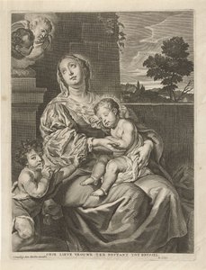 Madonna mit schlafendem Kind und Johannes dem Täufer