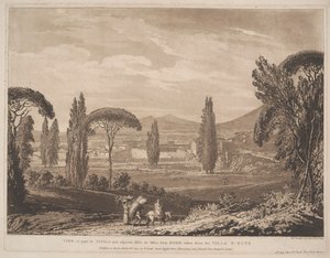 Ansicht eines Teils von Tivoli und angrenzender Hügel
