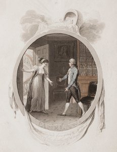 Miss Darnford bringt Mr. B die Nachricht von der Geburt eines Sohnes, Brief 18, Illustration für eine Ausgabe von 