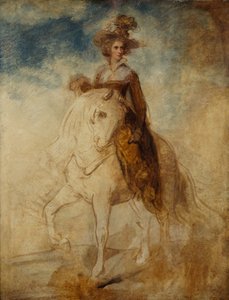 Reiterporträt einer Dame, angeblich Lady Elizabeth Foster von Richard Cosway