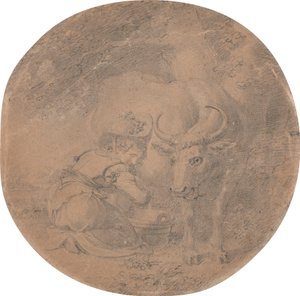 Mrs. Cosway als Milchmädchen
