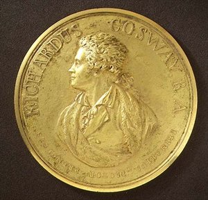 Porträtmedaille des Künstlers von Richard Cosway