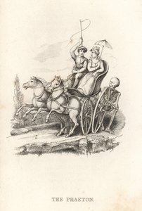 Das Skelett des Todes und der Phaeton (1827, Gravur) von Richard Dagley