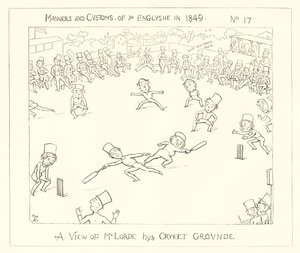 1849, Eine Ansicht des Lords Cricket Grounds von Richard Doyle
