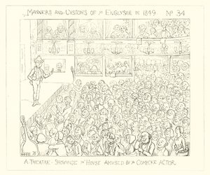 1849, Ein Theater, das das Haus durch den Komiker unterhält von Richard Doyle