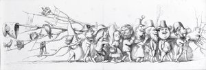 Französische Besucher der Großen Ausstellung, 1851 von Richard Doyle