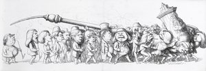 Deutsche Besucher der Großen Ausstellung, 1851 von Richard Doyle