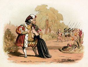 Knappes Entkommen für Königin Katharina Parr von Richard Doyle