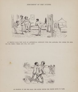 Seite aus The American Tour of Messrs Brown, Jones and Robinson (Gravur)