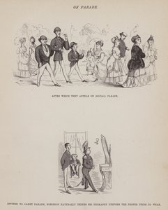 Seite aus The American Tour of Messrs Brown, Jones and Robinson (Gravur) von Richard Doyle
