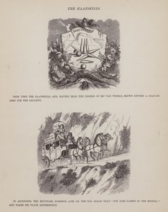 Seite aus Die amerikanische Tour von Messrs Brown, Jones und Robinson von Richard Doyle