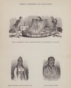 Seite aus Die amerikanische Tour von Herrn Brown, Jones und Robinson (Gravur)