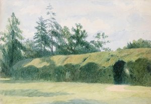 Der Eibenparterre im Headfort House, County Meath von Richard Doyle