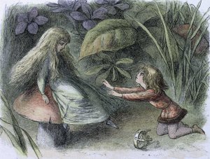 Wasserlilien und Wasserfeen der Zeit, ca. 1869-1870 von Richard Doyle