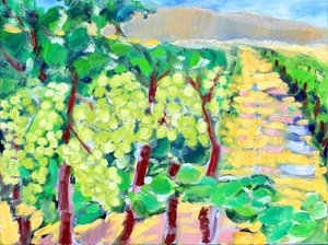 Chardonnay-Trauben, Napa, 2019 von Richard Fox