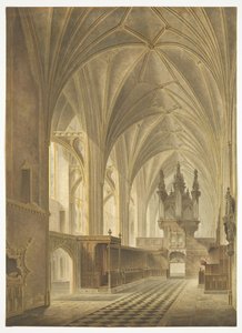 Der Chor der Kathedrale von Bristol, Blick nach Westen von Richard G. Reeve