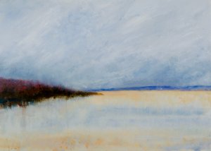 Neblige Küstenhorizont von Richard Gombar