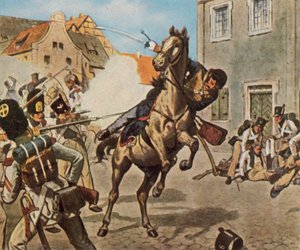 Tod von Major von Schill, 31. Mai 1809 von Richard Knotel