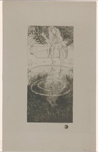Mélisande betrachtet ihren ins Wasser gefallenen Ring von Richard Nicolaüs Roland Holst (signed by artist)