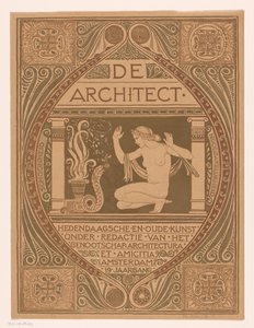 Umschlagentwurf für: De Architect, 1911